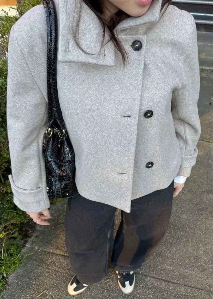 ZEYA - Alice Stand Collar Jacket with Pockets