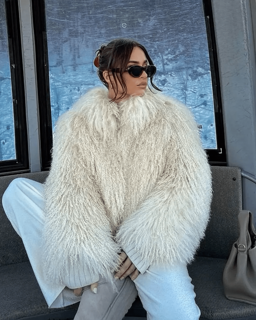ZEYA - Almira Fuzzy Faux Fur Coat
