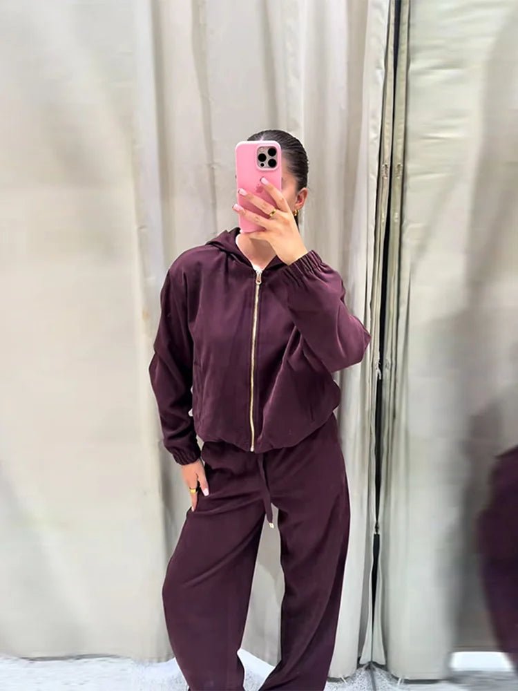 ZEYA - Amara Hooded Tracksuit Set
