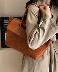 Amelia Embossed Faux Leather Tote