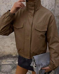 Amelie Brown Reißverschlussjacke
