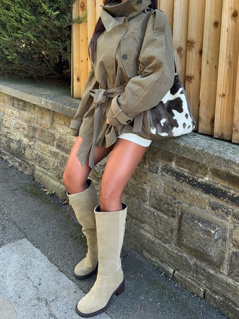 ZEYA - Anastasia Belted Windbreaker Jacket