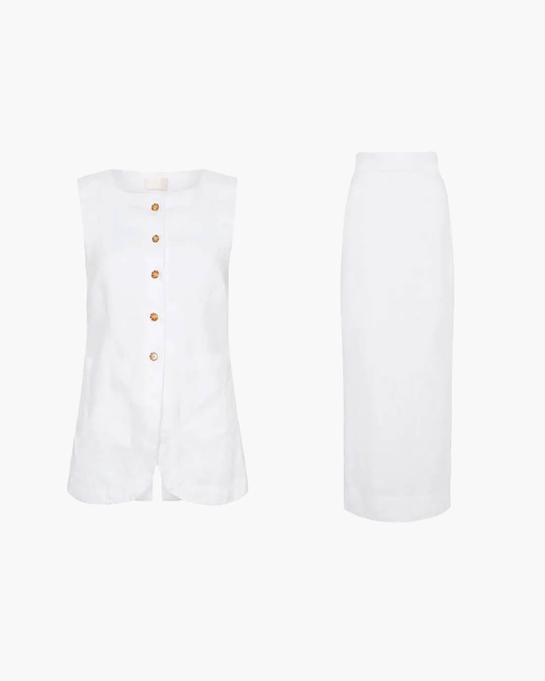 ZEYA - Annalise Sleeveless Linen Set