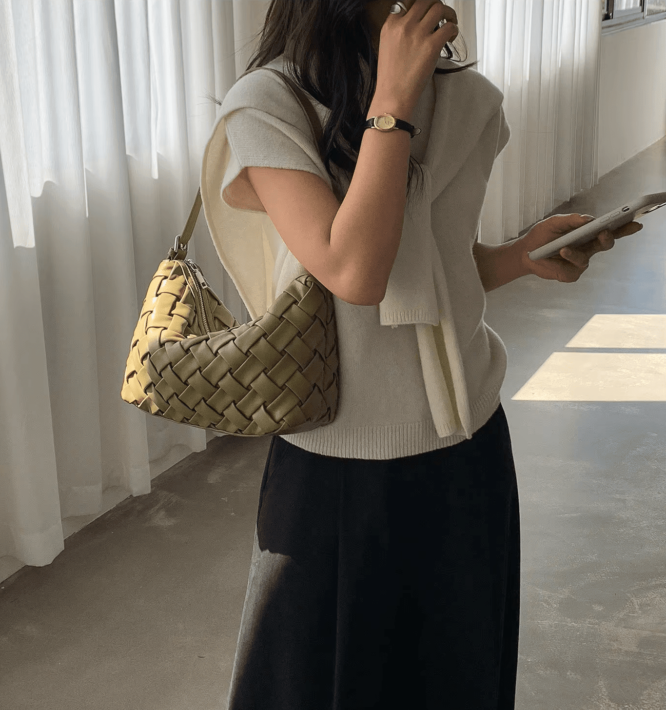 ZEYA - Annie Minimalist Hobo Shoulder Bag