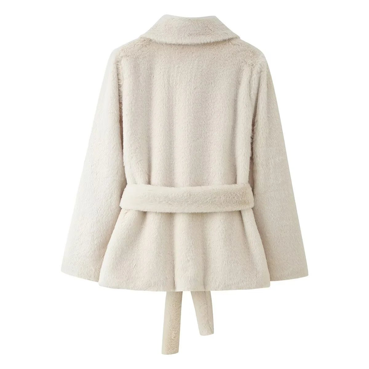 ZEYA - Ariana Faux Fur Coat with Belt