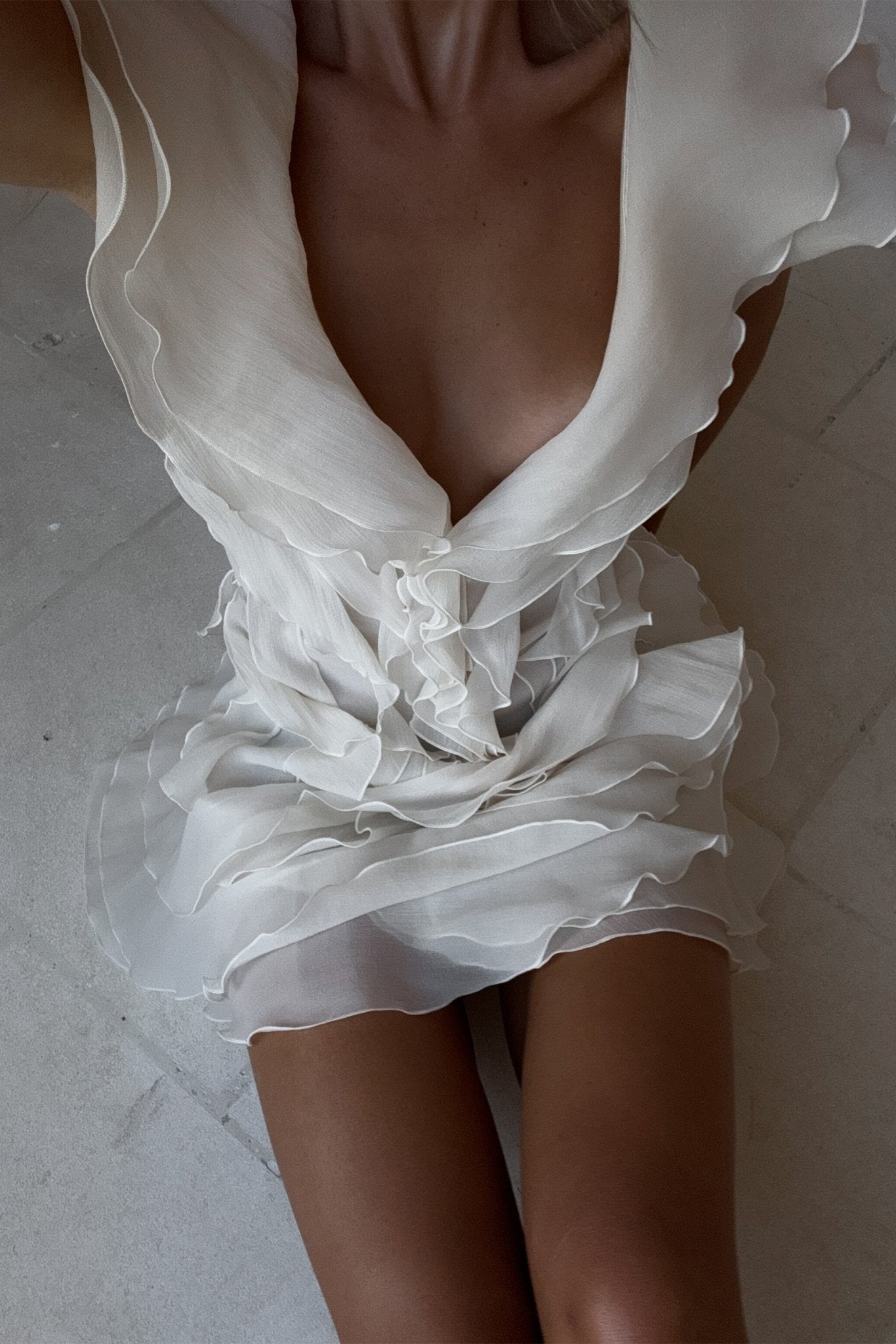 ZEYA - Arya Off - Shoulder Ruffled Mini Dress
