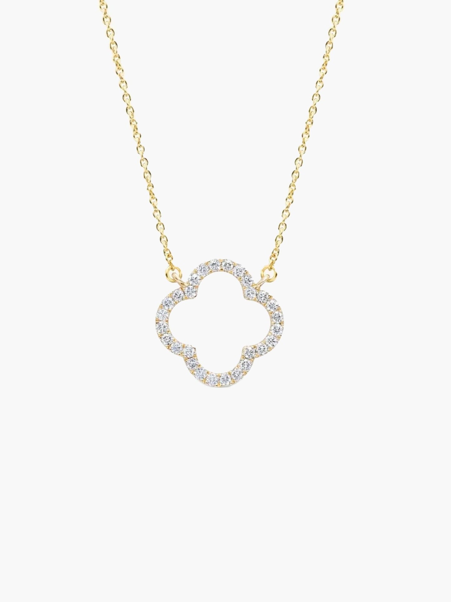 ZEYA - Aurora Clover Zirconia Necklace