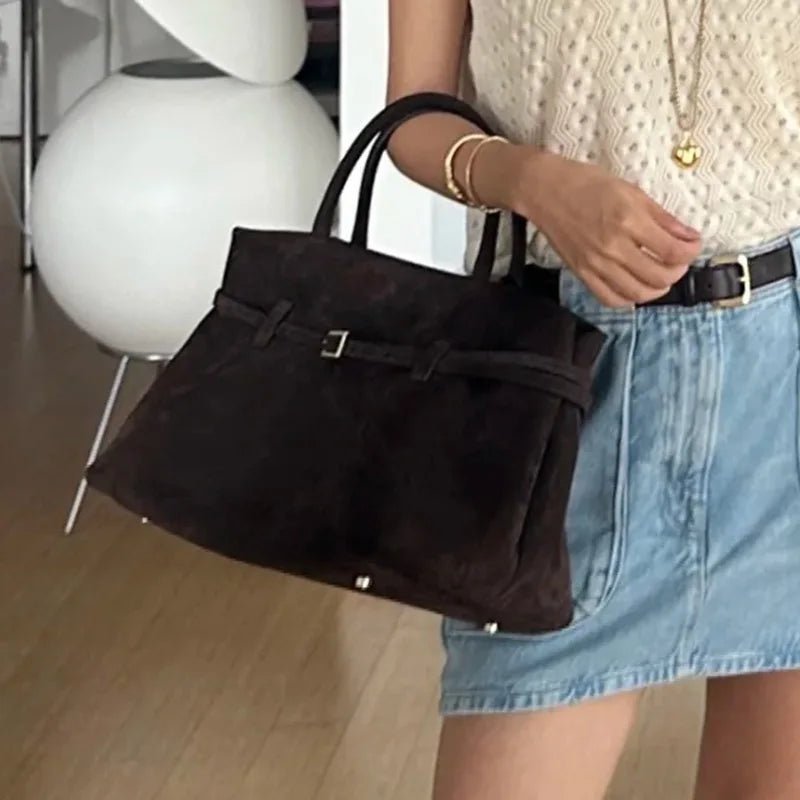 ZEYA - Ava Frosted Suede Tote Bag