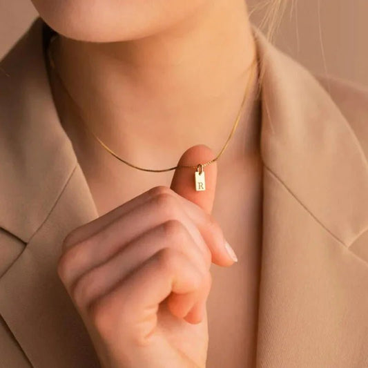 ZEYA - Bella Initial Pendant Necklace