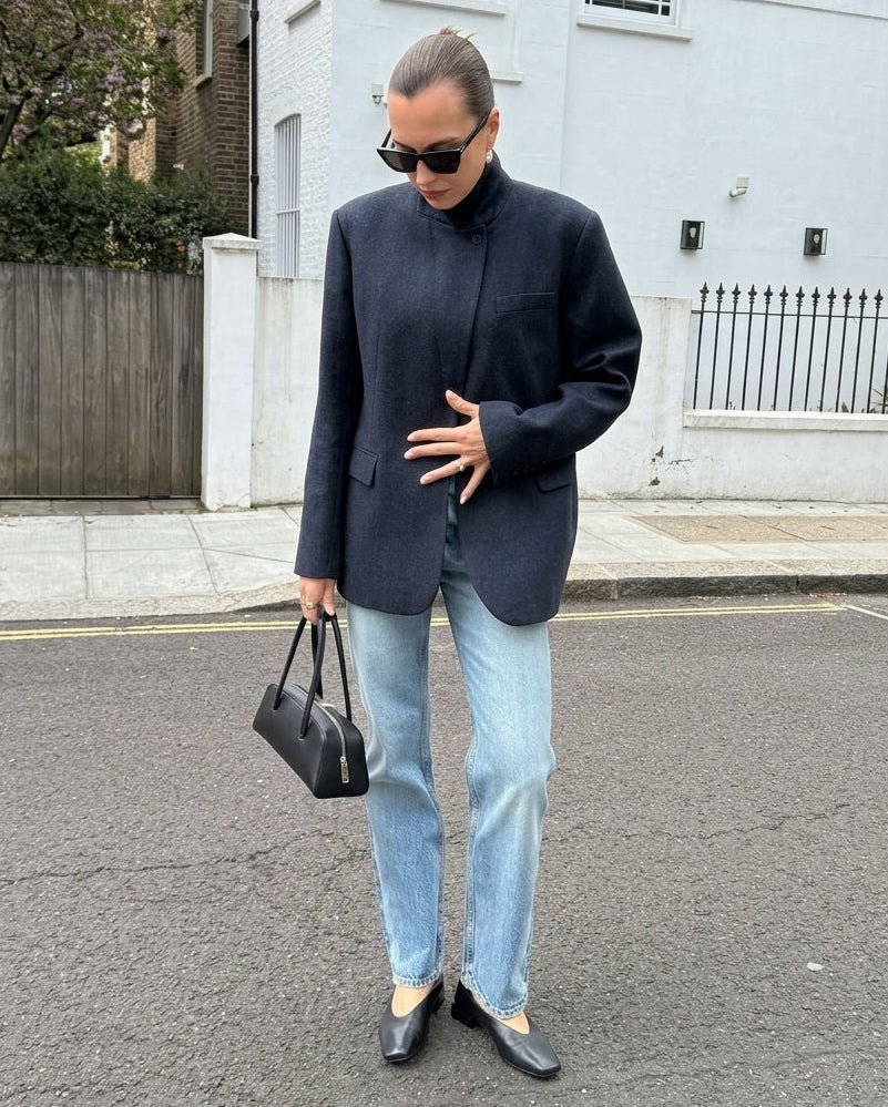 ZEYA - Bessie Vintage Asymmetric Blazer