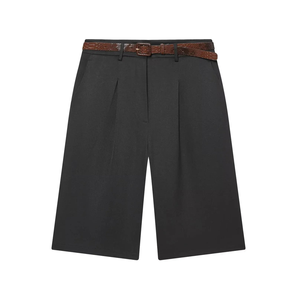 ZEYA - Bianca High Waist Bermuda Shorts with Belt