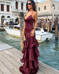 Blaire Rüschensling Abendkleid