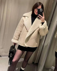 Blythe Sherpa Kunstlederjacke