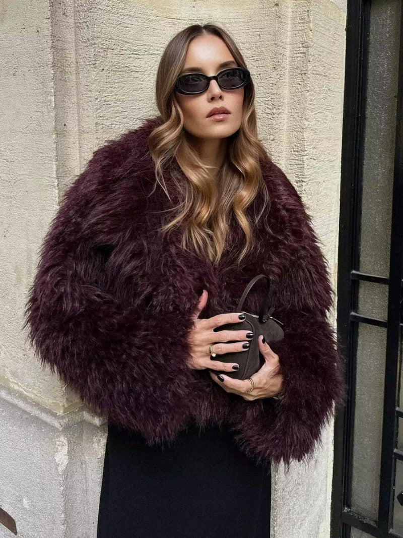 ZEYA - Brenda Short Faux Fur Coat