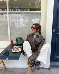 Brenda Jacke in Lederoptik