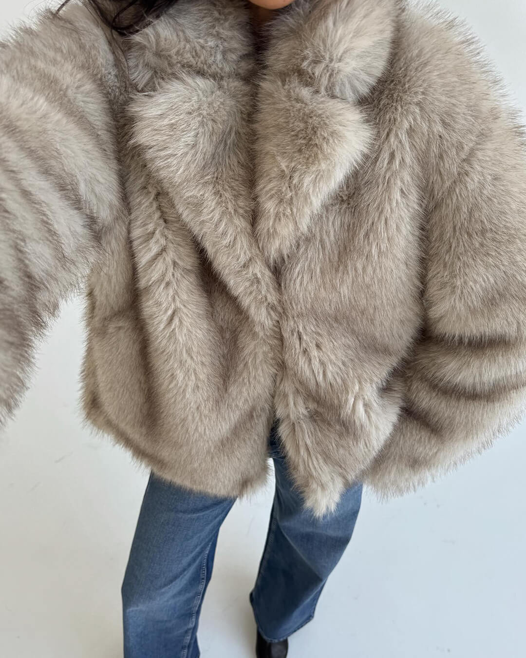 ZEYA - Brinley Mid - Length Fluffy Jacket