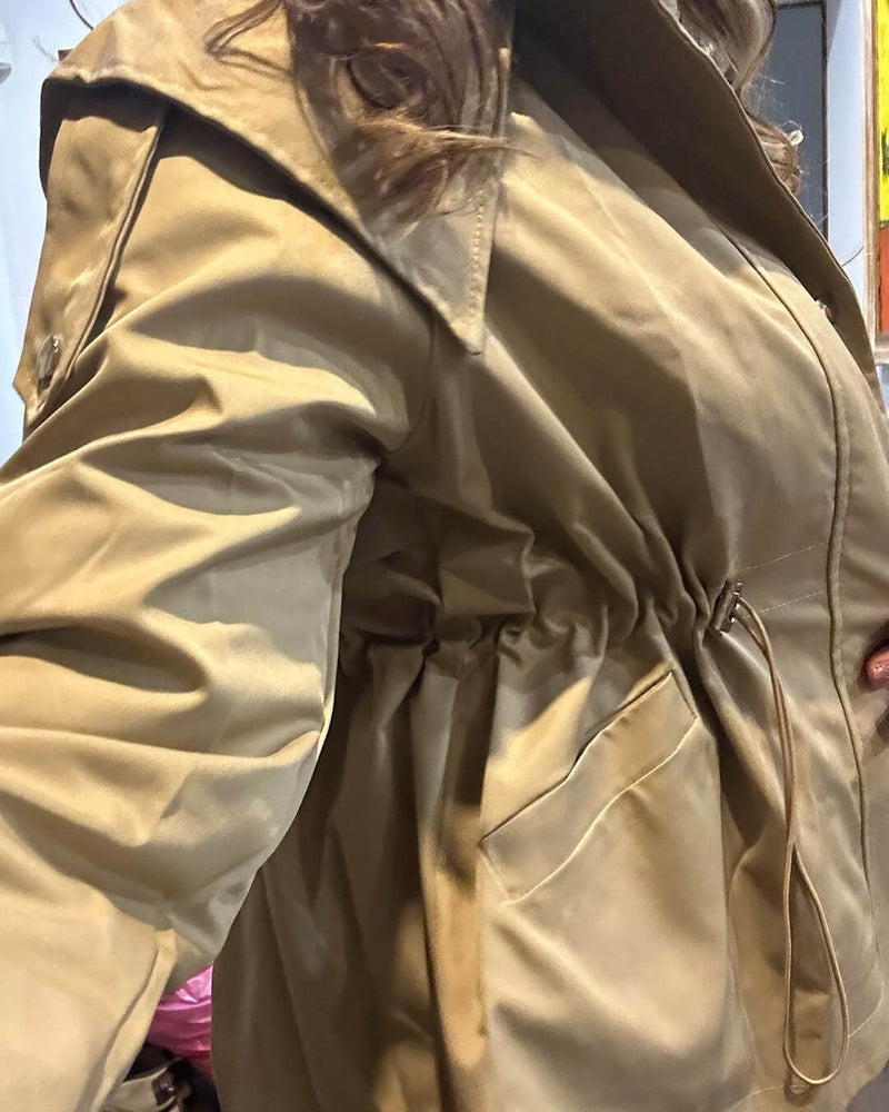 ZEYA - Brittany Hooded Short Trench Coat