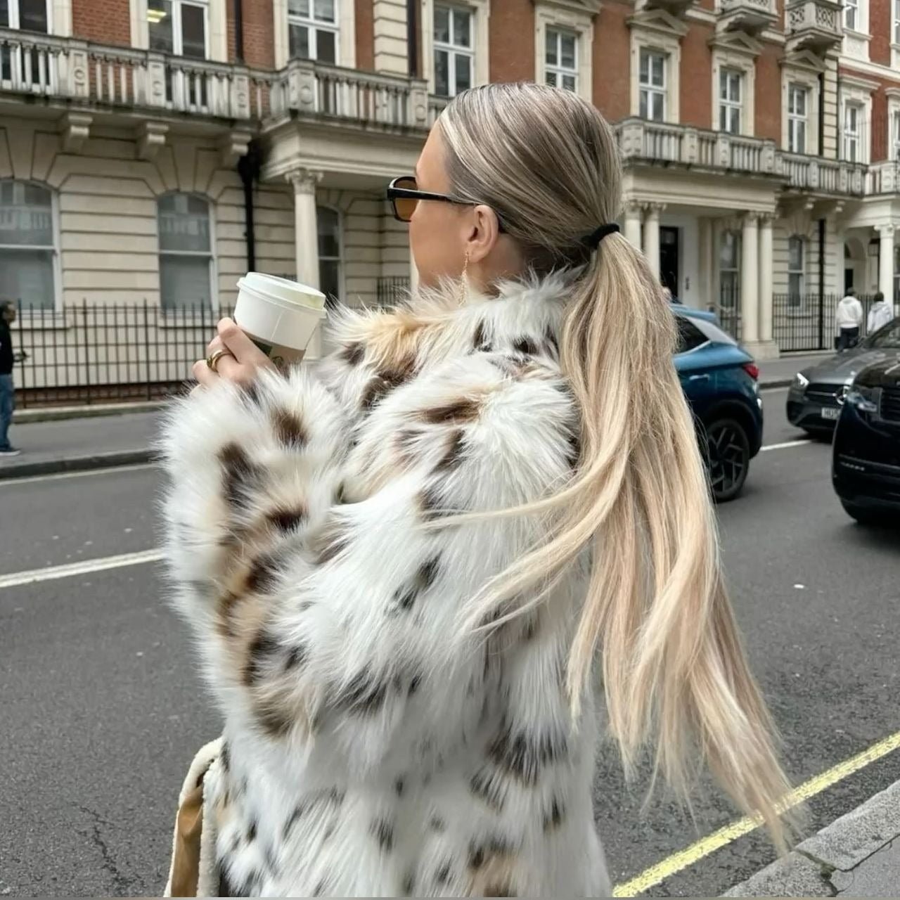 ZEYA - Camella Leopard Faux Fur Coat