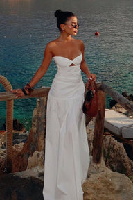Camia Cut-Out Trägerloses Maxikleid