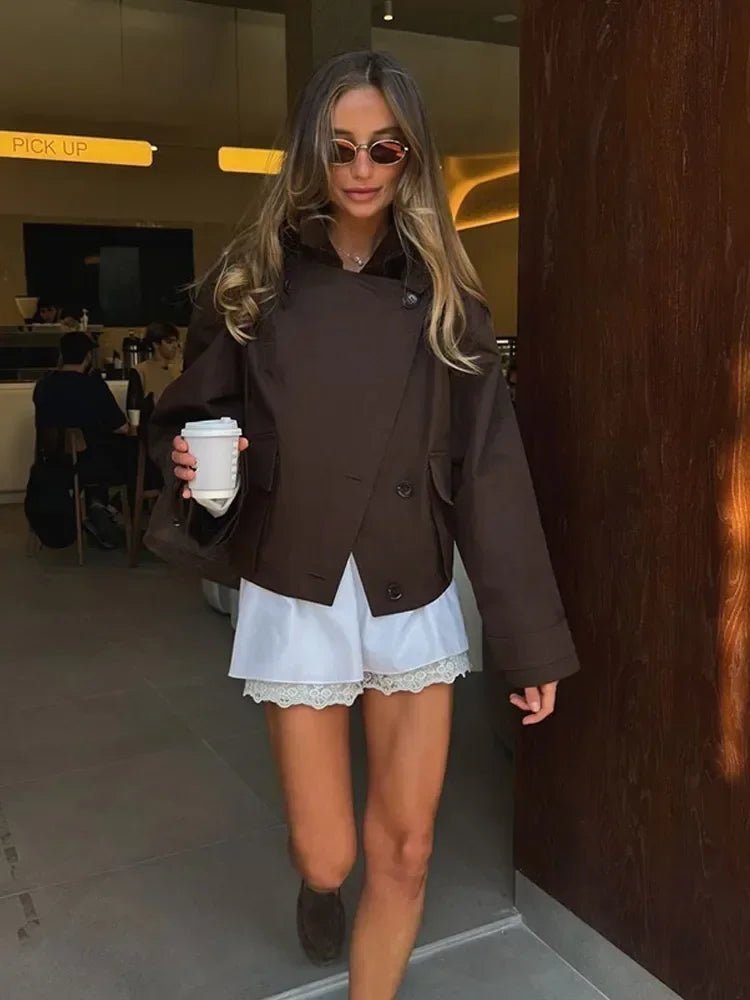 ZEYA - Candice Cropped Trench Coat