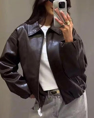Carmen Faux Leather Jacket