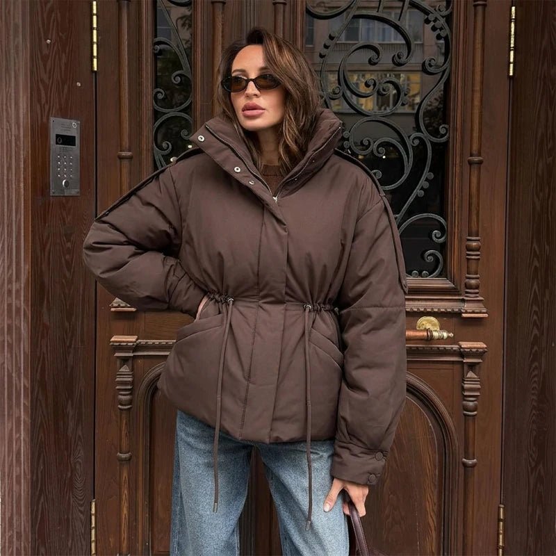 ZEYA - Carmen Oversized Drawstring Waist Puffer Jacket
