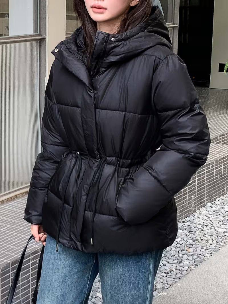 ZEYA - Carmen Oversized Drawstring Waist Puffer Jacket