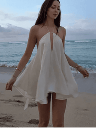 Catalina schulterfreies Sommerkleid mit Cut-outs