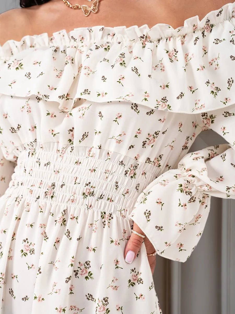 ZEYA - Cecile Off - Shoulder Ruffled Mini Dress