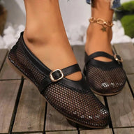 Adrija Mesh Mary Jane Ballerinas