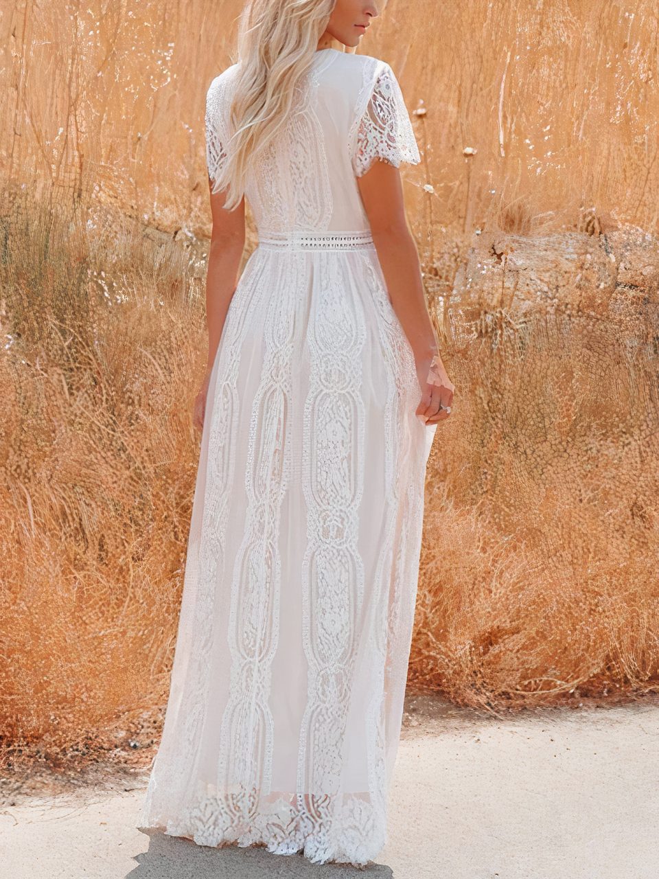 ZEYA - Celestine Bohemian Lace Maxi Dress