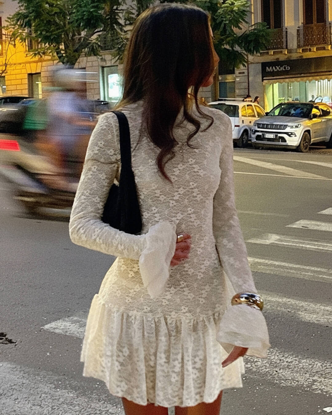 ZEYA - Chantal Sheer Lace Mini Dress