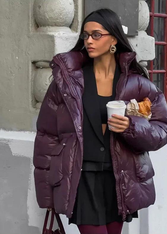 ZEYA - Charlotte Glossy Puffer Jacket