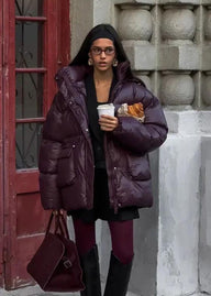 Charlotte Glänzende Steppjacke