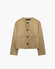 Luna Jacke in weicher Wildlederoptik