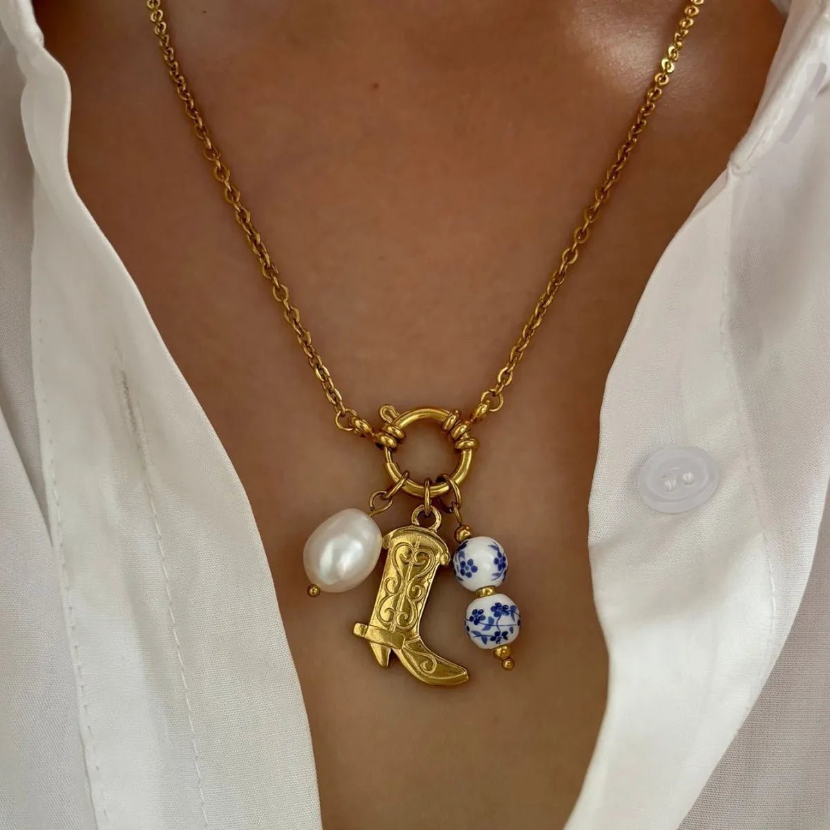 ZEYA - Cristy Pendant Pearl Necklace