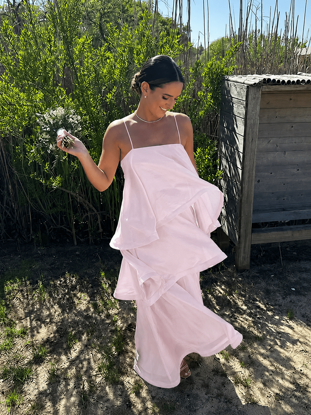 ZEYA - Daria Layered Ruffle Maxi Dress