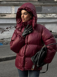 Demi Kapuzen-Steppparka Mantel