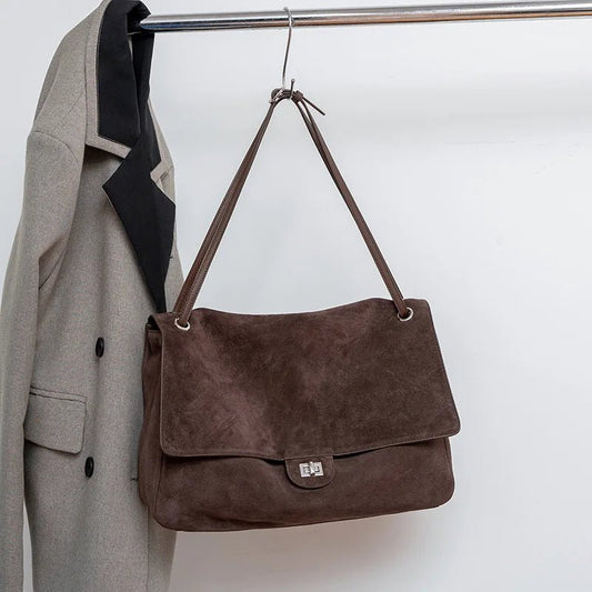 ZEYA - Denise Matte Suede Crossbody Tote