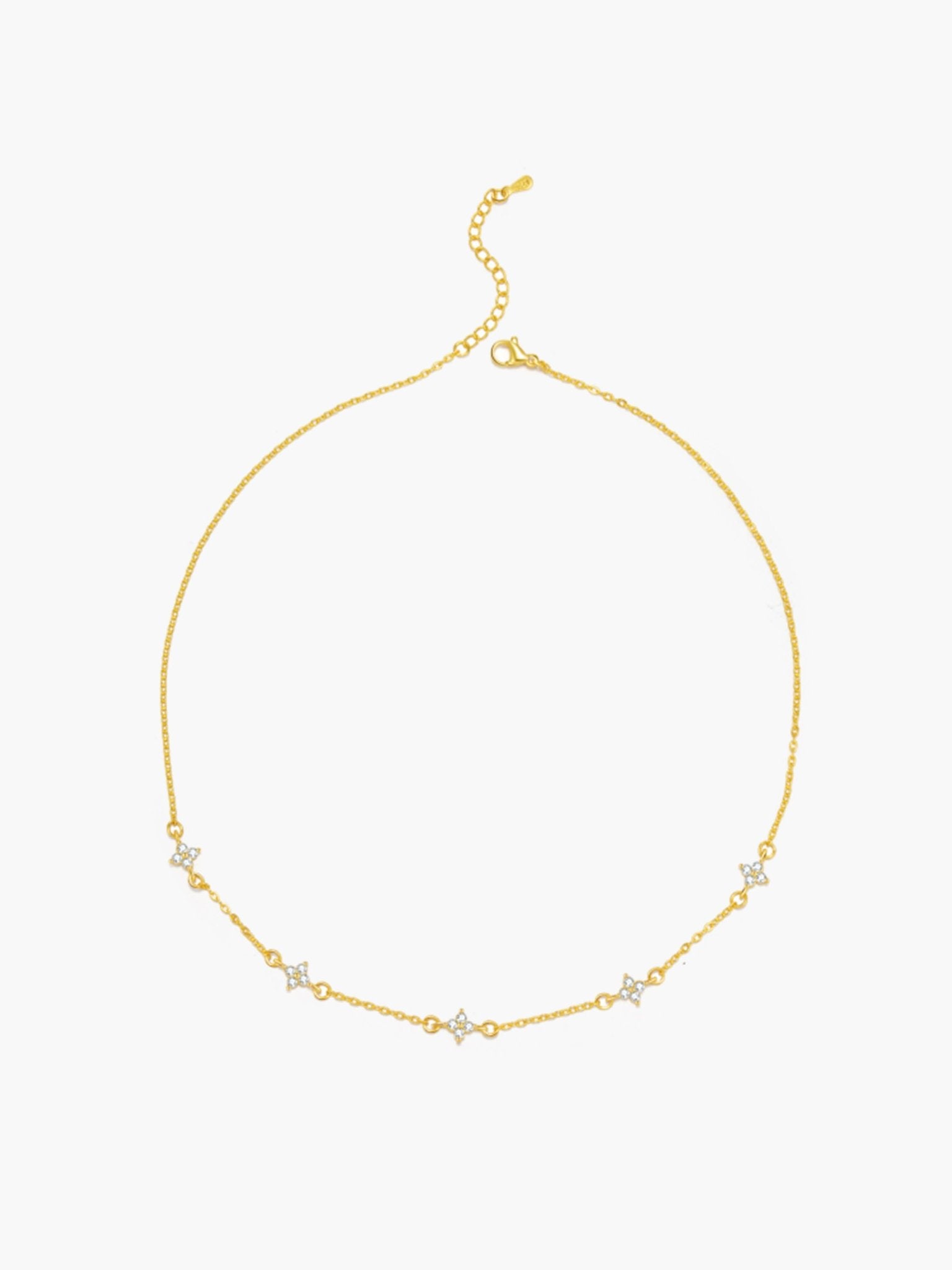 ZEYA - Dina Flower Zirconia Necklace