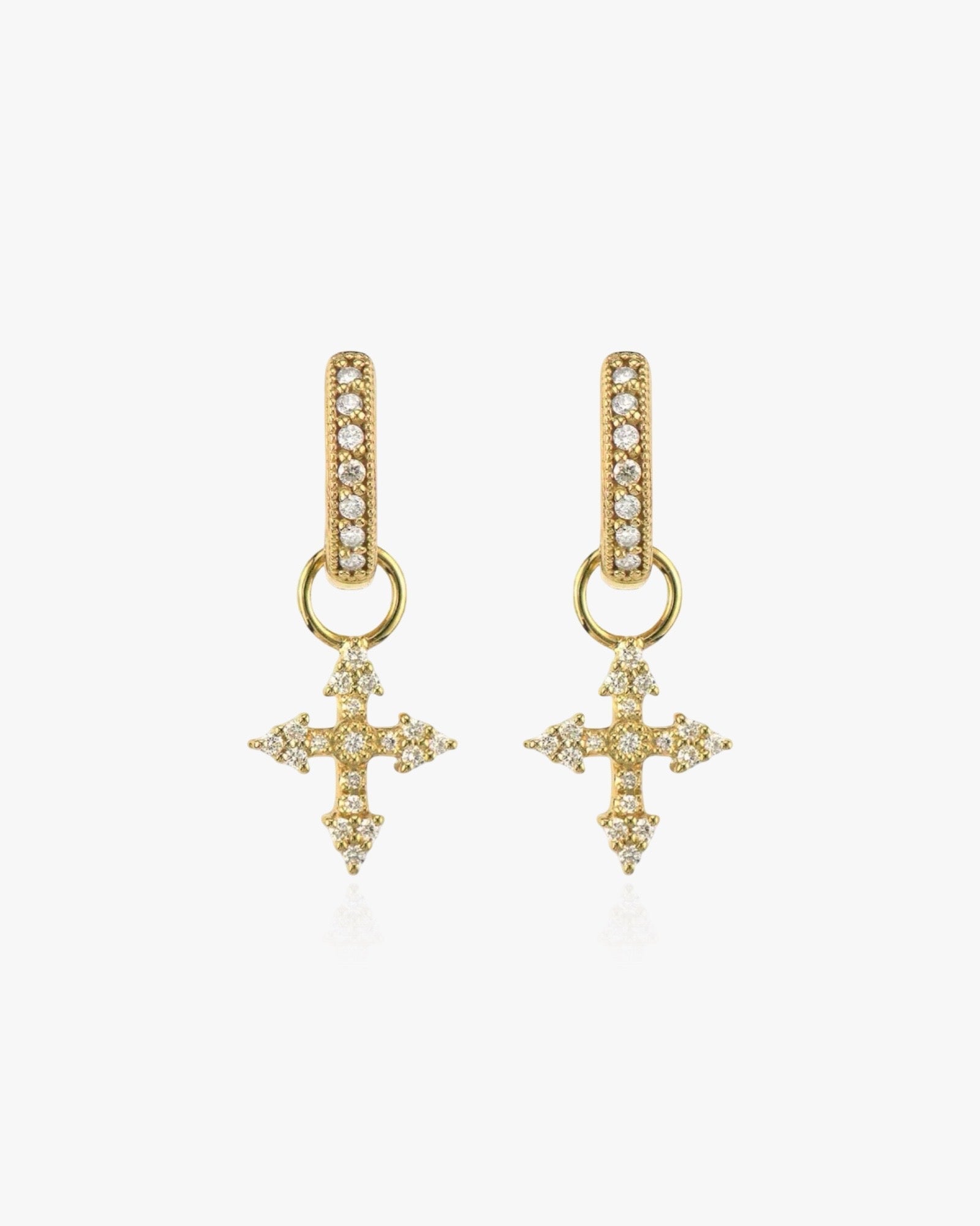 ZEYA - Divina Cross Earrings