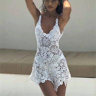 Elaine Crochet Beach Cover-Up Dress