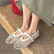 Melanie atmungsaktive Netz-Mary-Jane-Sandalen