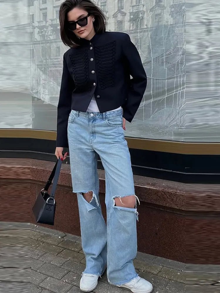 ZEYA - Ella Knit Napoleon Military Jacket