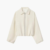 Ellaria Puff Sleeve Bomber Jacket