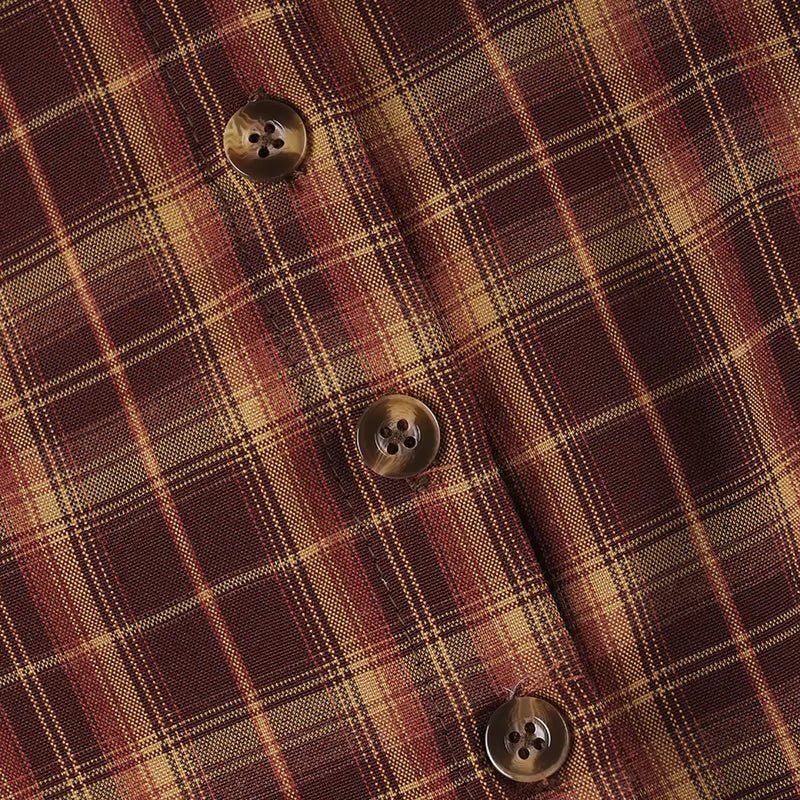 ZEYA - Ellie Long Sleeve Plaid Mini Dress