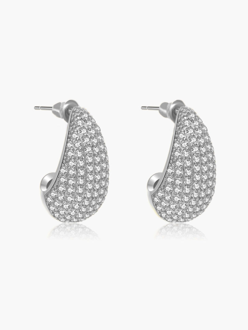 ZEYA - Eloisa Pavé Teardrop Zirconia Earrings