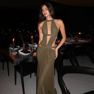 Emilia Halter Maxikleid