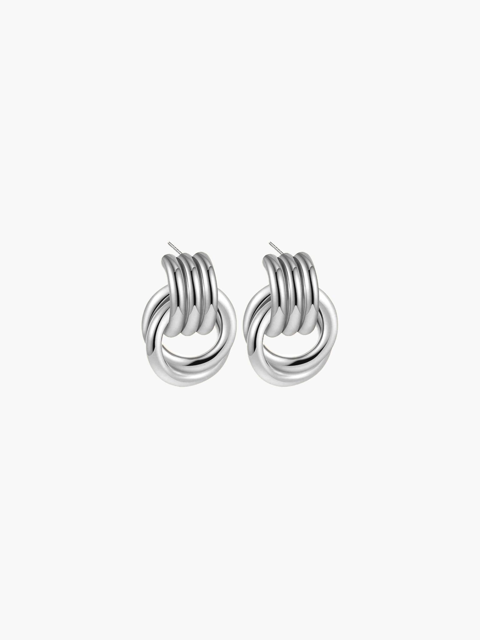 ZEYA - Emily Earrings - 18K Gold Plated Multilayer Circle Drop Earrings for Women