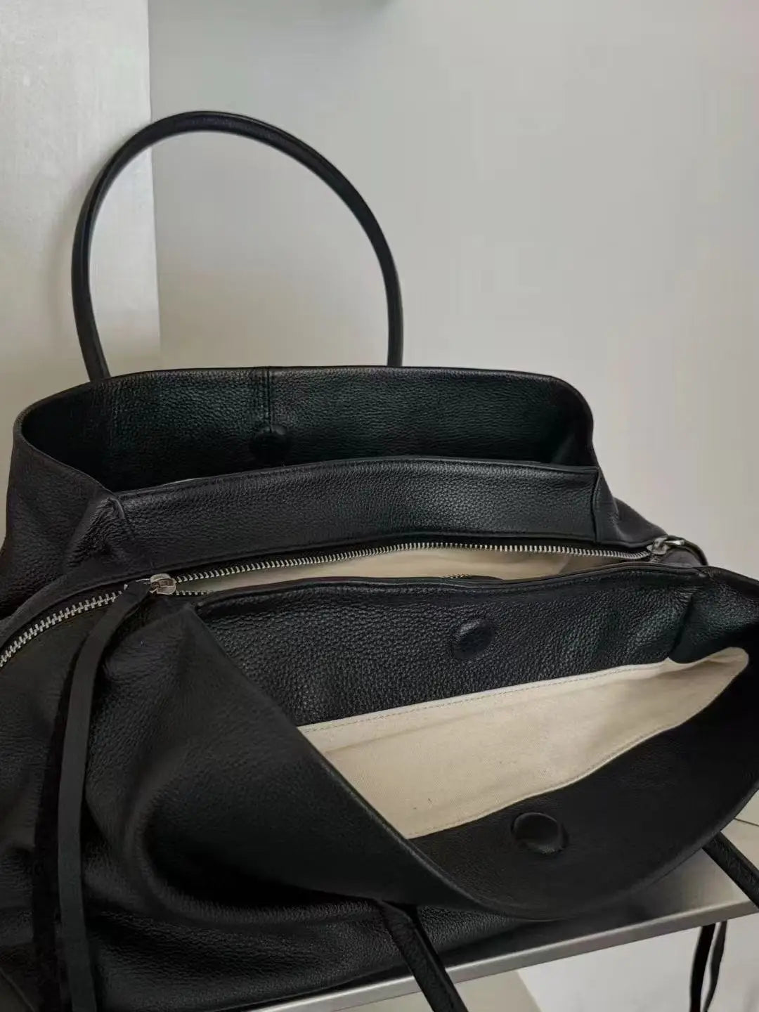 ZEYA - Emma Multi-Compartment Leather Tote Bag